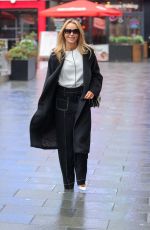 AMANDA HOLDEN Arrives at Heart Radio in London 02/22/2024