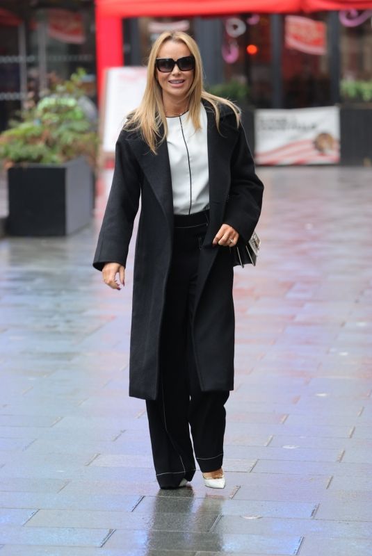 AMANDA HOLDEN Arrives at Heart Radio in London 02/22/2024