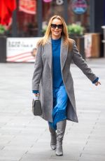 AMANDA HOLDEN Leaves Global Radio Studios in London 01/31/2024