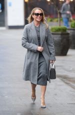 AMANDA HOLDEN Leaves Global Radio Studios in London 02/02/2024