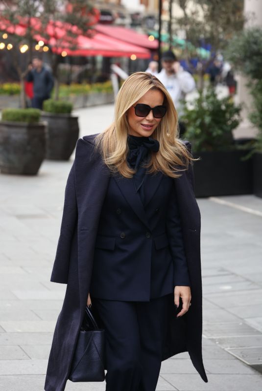 AMANDA HOLDEN Leaves Global Radio Studios in London 02/27/2024
