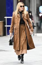 AMANDA HOLDEN Leaves Global Studios Heart Breakfast Show in London 02/20/2024