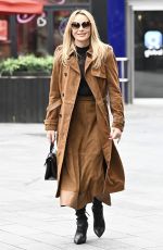 AMANDA HOLDEN Leaves Global Studios Heart Breakfast Show in London 02/20/2024