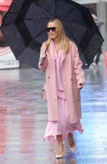 AMANDA HOLDEN Leaves Heart Breakfast Show in London 02/21/2024