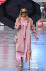 AMANDA HOLDEN Leaves Heart Breakfast Show in London 02/21/2024