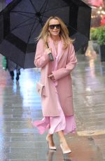 AMANDA HOLDEN Leaves Heart Breakfast Show in London 02/21/2024