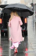 AMANDA HOLDEN Leaves Heart Breakfast Show in London 02/21/2024
