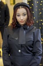 AMANDLA STENBERG Leaves Palazzo Parigi Hotel in Milan 02/22/2024