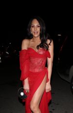 AMANZA SMITH Leaves Catch Steak in West Hollywood 02/09/2024