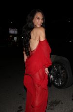 AMANZA SMITH Leaves Catch Steak in West Hollywood 02/09/2024