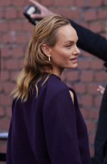 AMBER VALLETTA Arrives at Fendi Fashion Show in Milan 02/21/204