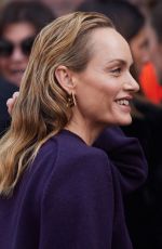 AMBER VALLETTA Arrives at Fendi Fashion Show in Milan 02/21/204