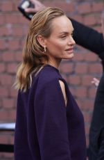 AMBER VALLETTA Arrives at Fendi Fashion Show in Milan 02/21/204