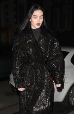 AMELIA HAMLIN Arrives at Hugo Boss LFW Party at The Twenty Two Mayfair in London 02/17/2024