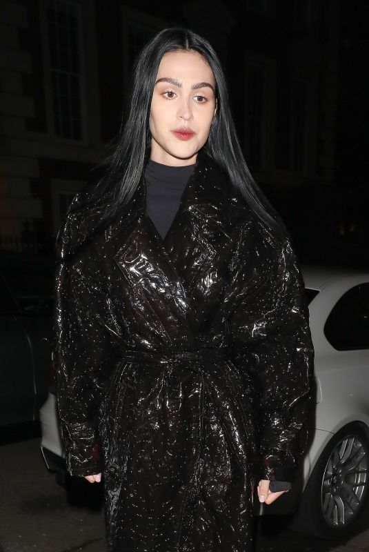 AMELIA HAMLIN Arrives at Hugo Boss LFW Party at The Twenty Two Mayfair in London 02/17/2024