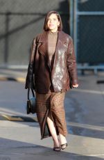 AMERICA FERRERA Arrives at Jimmy Kimmel Live in Hollywood 02/13/2024