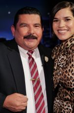AMERICA FERRERA at Jimmy Kimmel Live! 02/13/2024