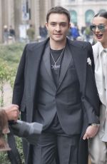 AMY JACKSON Arrives at Genny Fashion Show at Milan Fashion Week 02/22/2024