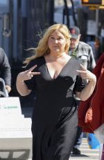 AMY SCHUMER on the Set of Kinda Pregnant in New York 02/26/2024
