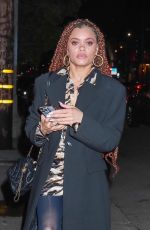 ANDRA DAY Arrives at a Private Event at Catch Steak in Los Angeles 02/22/2024