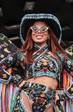 ANITTA on Stage at Her Rehearsal in Sao Paulo 02/04/2024