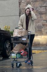 ANNA OSCEOLA Out Shopping at Gelson