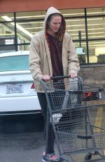 ANNA OSCEOLA Out Shopping at Gelson