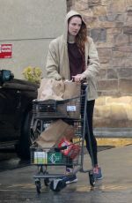 ANNA OSCEOLA Out Shopping at Gelson