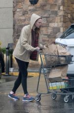 ANNA OSCEOLA Out Shopping at Gelson