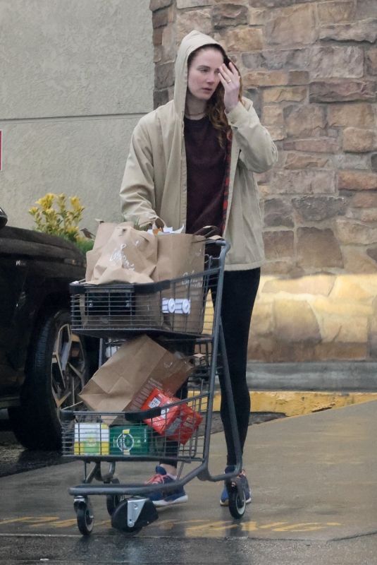 ANNA OSCEOLA Out Shopping at Gelson