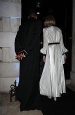 ANNA WINTOUR Arrives at British Vogue and Tiffany & Co BAFTA Afterparty in London 02/18/2024