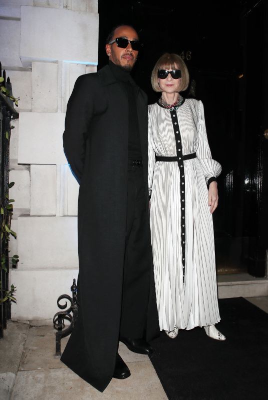 ANNA WINTOUR Arrives at British Vogue and Tiffany & Co BAFTA Afterparty in London 02/18/2024