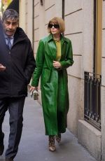 ANNA WINTOUR Out at Milan Fashion Week 02/21/2024