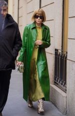ANNA WINTOUR Out at Milan Fashion Week 02/21/2024