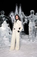 ANNE HATHAWAY at Moncler Grenoble Fall/winter 2024 Fashion Show in St Moritz 02/03/2024