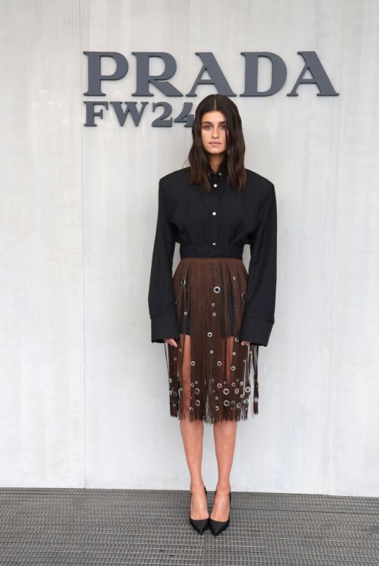 ANYA CHALOTRA at Prada Fall/winter 2024 Womenswear Fashion Show at Milan Fashion Week 02/22/2024