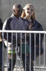 ARIANA GRANDE and CYNTHIA ERIVO Arrives at Super Bowl in Las Vegas 02/11/2024