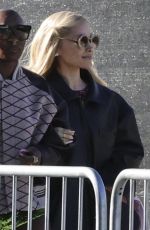ARIANA GRANDE and CYNTHIA ERIVO Arrives at Super Bowl in Las Vegas 02/11/2024