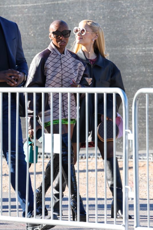 ARIANA GRANDE and CYNTHIA ERIVO Arrives at Super Bowl in Las Vegas 02/11/2024
