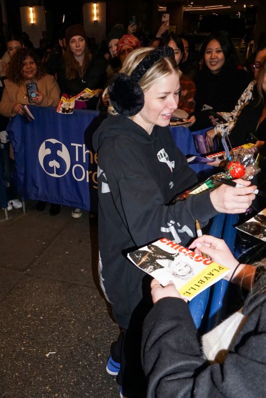 ARIANA MADIX Signing Autographs Outside Ambassador Theater in New York 02/01/2024