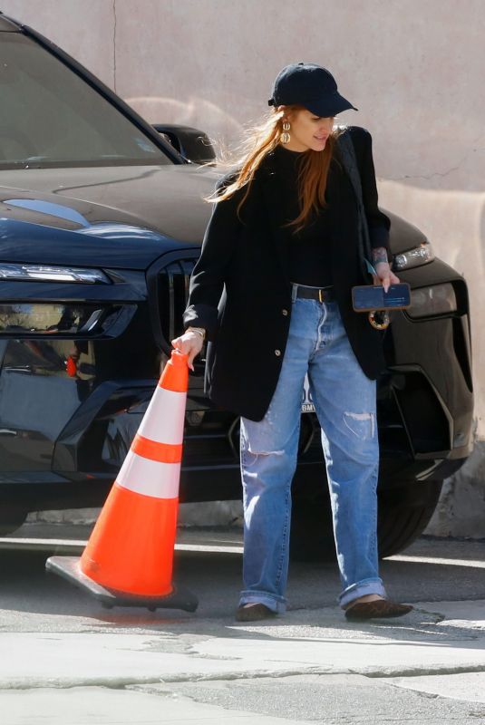 ASHLEE SIMPSON Out and About in Los Angeles 02/26/2024