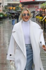 ASHLEY ROBERTS Arrives at Heart Breakfast Show in London 02/21/2024