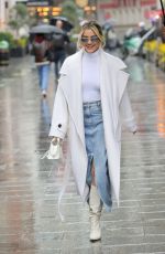 ASHLEY ROBERTS Arrives at Heart Breakfast Show in London 02/21/2024