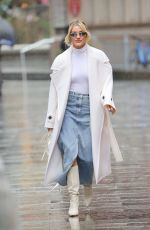 ASHLEY ROBERTS Arrives at Heart Breakfast Show in London 02/21/2024