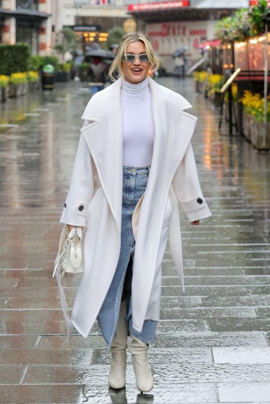 ASHLEY ROBERTS Arrives at Heart Breakfast Show in London 02/21/2024