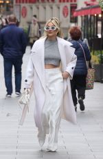 ASHLEY ROBERTS Leaves Global Radio Studios in London 02/02/2024