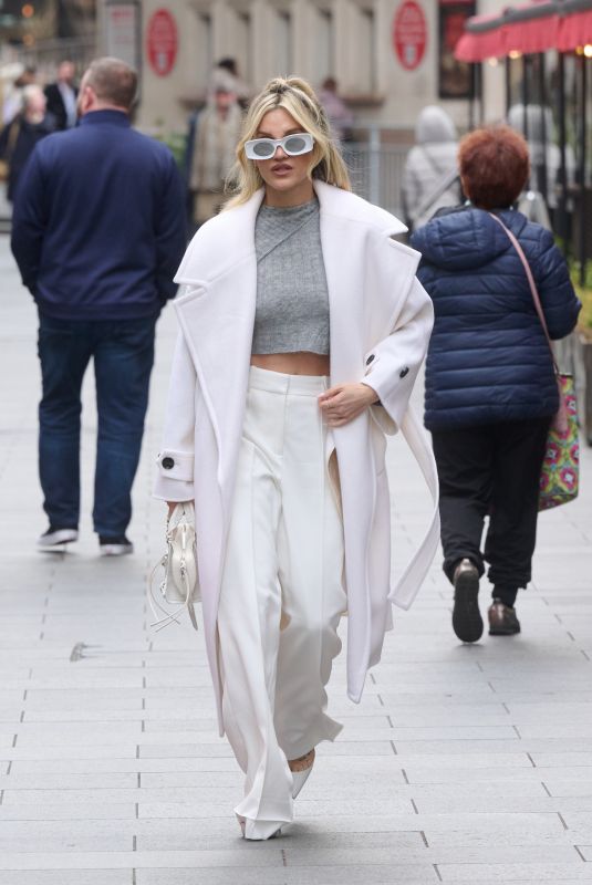 ASHLEY ROBERTS Leaves Global Radio Studios in London 02/02/2024