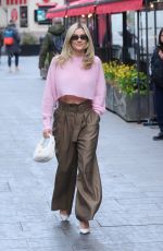 ASHLEY ROBERTS Leaves Global Radio Studios in London 02/27/2024