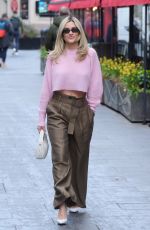 ASHLEY ROBERTS Leaves Global Radio Studios in London 02/27/2024