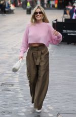 ASHLEY ROBERTS Leaves Global Radio Studios in London 02/27/2024